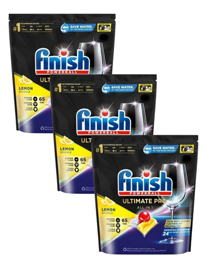 Finish Ultimate Pro x 195 Lemon Dishwasher Tablets-1984023726974439426