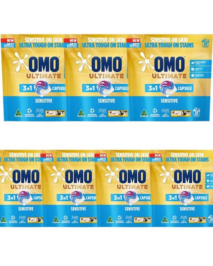 Omo Ultimate 3in1 Sensitive 196 Laundry Capsules-1973194178443743232