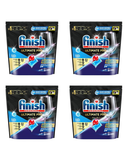 Finish Ultimate Pro 128 Baking Soda Dishwasher Tablets-1973194183946670080
