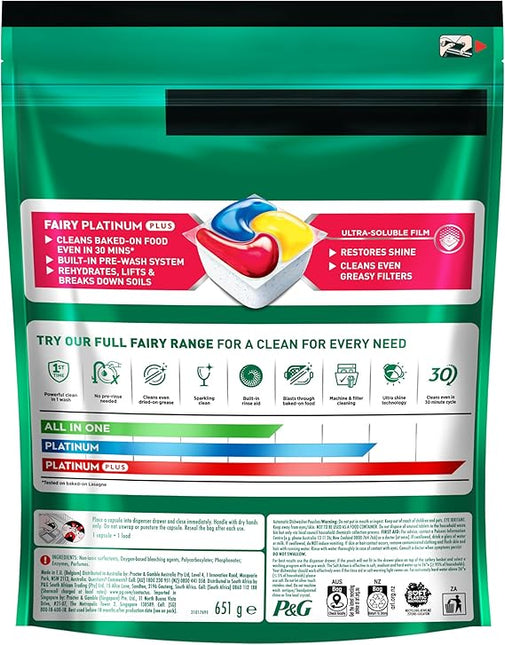 Fairy Platinum Plus x 240 Lemon Dishwasher Tablets-1973193595376766977