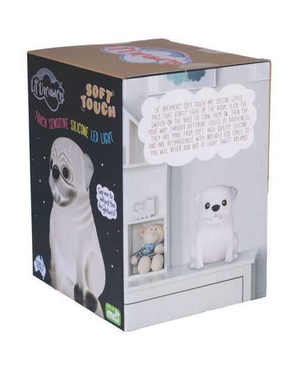 Lil' Dreamers Pug Soft Touch LED Light-1984023730380214274