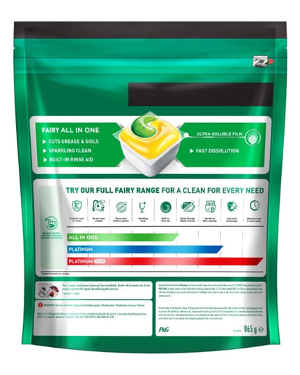 Fairy All In One x 300 Lemon Dishwasher Tablets-1984023726169133057