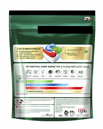Fairy Platinum Plus x 140 Herbal Breeze Dishwasher Tablets-1984023724810178561
