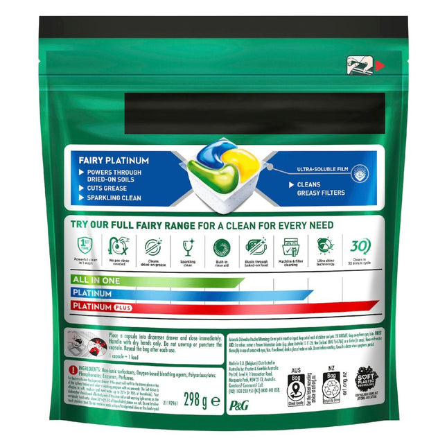 Fairy Platinum x 279 Lemon Dishwasher Tablets-1984023723526721537