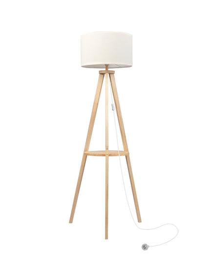 EMITTO Tripod Floor Lamp with Shelf-1973193957479419904