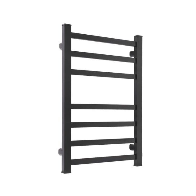 Heated Towel Rail Warmer Rack Wall Mounted Black-1973193892169912320
