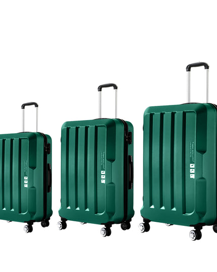 Slimbridge 20"24"28" 3PC Luggage Sets Green-1975420478898180096