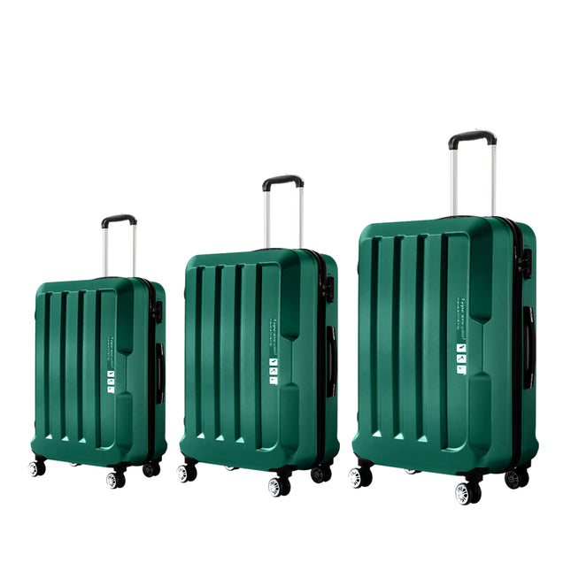 Slimbridge 20"24"28" 3PC Luggage Sets Green-1975420478898180096