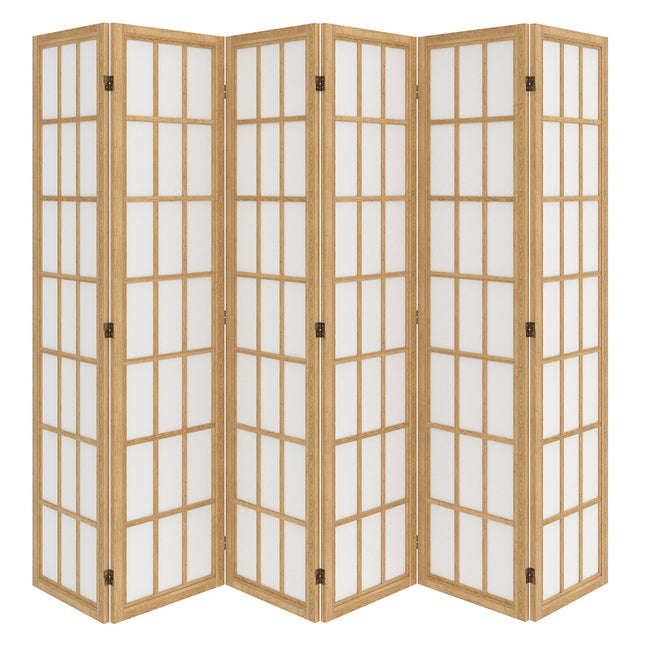 Levede 6 Panel Room Divider 170cm Freestanding Screen-1973193605787029504