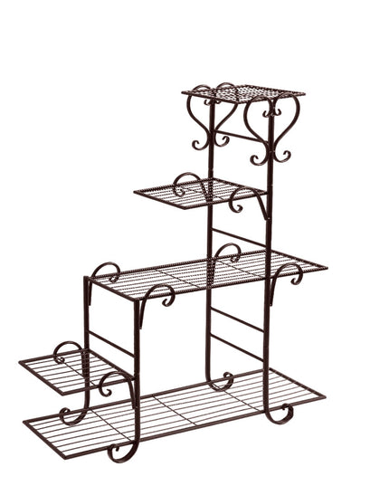 Levede Plant Stand Outdoor Indoor Metal Bronze-1973193773064261632