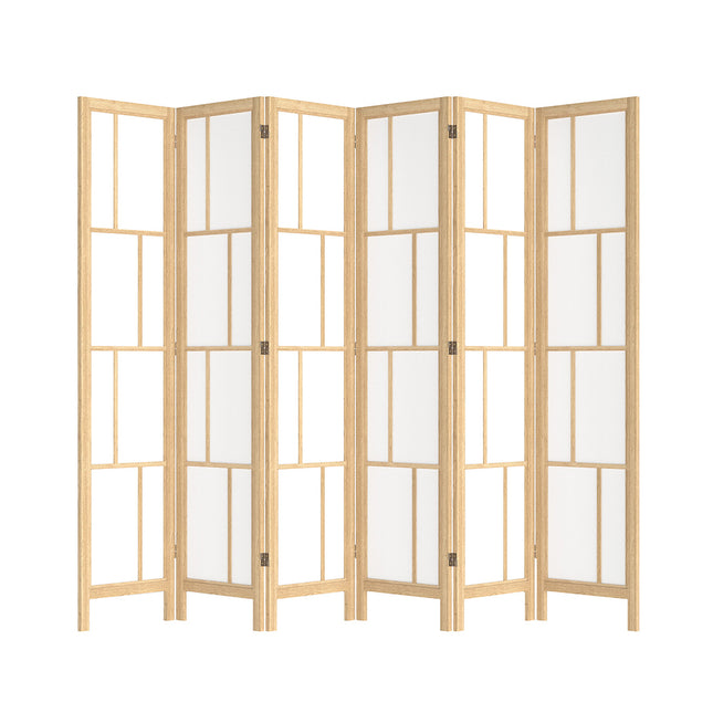 Levede 6 Panel Room Divider 170cm Freestanding Screen-1973194197183893504