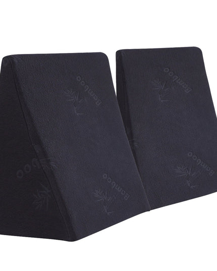 Cool Gel Memory Foam Bed Wedge Pillow With Cover-1973193472395579392