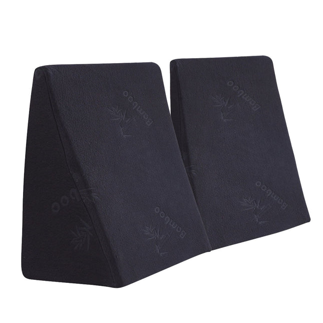 Cool Gel Memory Foam Bed Wedge Pillow With Cover-1973193472395579392