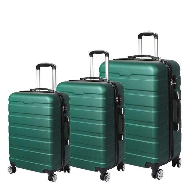 Slimbridge 3PC Luggage sets Suitcase Green-1973193942669332480