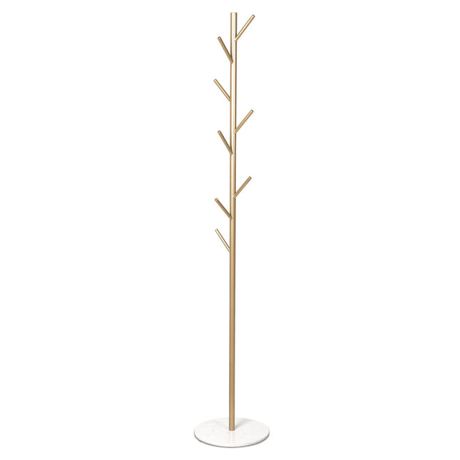 Levede Coat Rack Hat Clothes Stand Hanger Gold-1973193816102014976