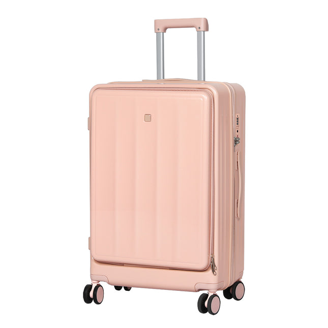 Slimbridge 26" Luggage Trolley Travel Hard Pink-1975420322798768128