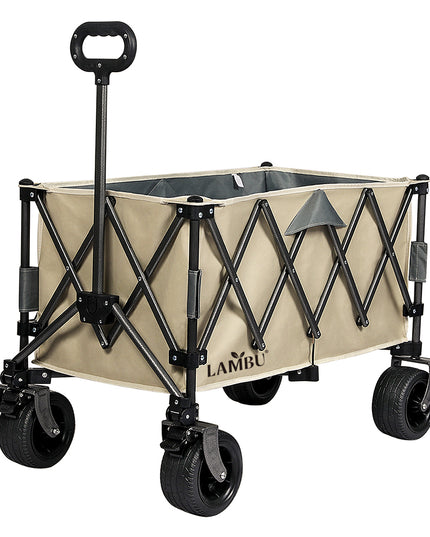 Lambu Folding Wagon Cart Khaki-1975420333397774336