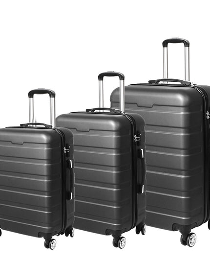 Slimbridge 3PC Luggage sets Suitcase Dark Grey-1973193942438645760