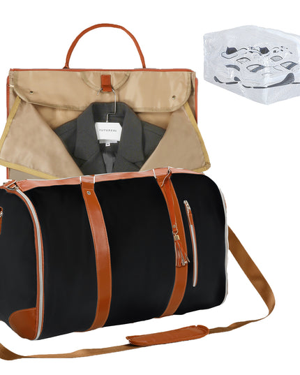 Slimbridge Garment Bags 2 in 1 Hanging Suit Bag Black-1973193511423578112