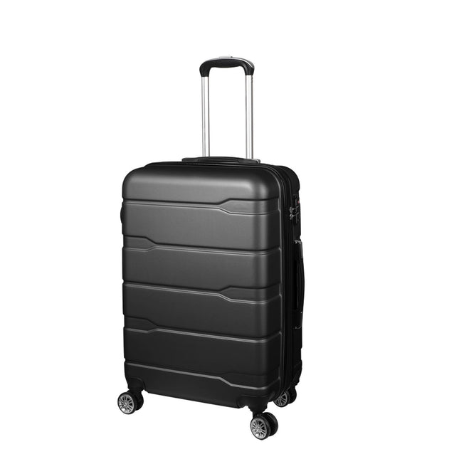 Slimbridge 24" Inch Expandable Luggage Black 24 inch-1973193943084568576