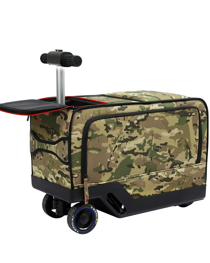 Slimbridge 20" Electric Riding Luggage Suitcase Green Colour-1975420419313897472