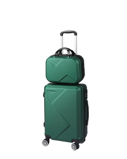 Slimbridge 2pcs 20"Travel Luggage Set Green-1973193936348516352