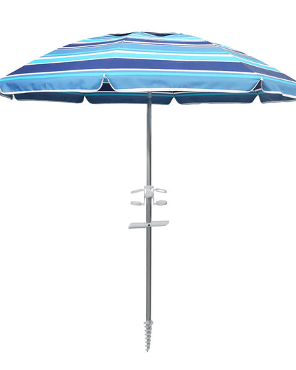 Mountview 2M Outdoor Beach Umbrellas Sand Blue-1973193499432062976
