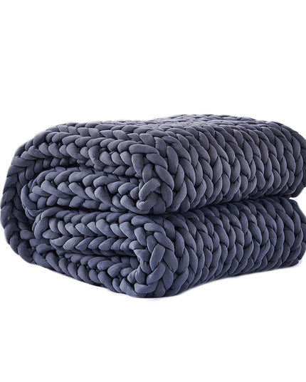 Dreamz Knitted Weighted Blanket Chunky Dark Grey Queen 9KG-1973194040547610624