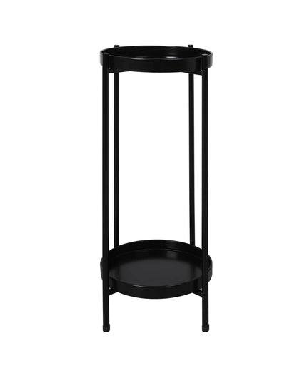 Levede 2 Tier Plant Stand Outdoor Indoor Black Large-1973193775849279488