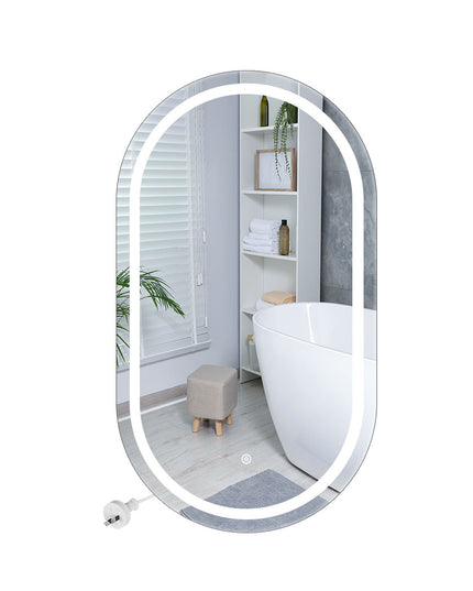 EMITTO LED Wall Mirror Oval Anti-fog 50x90cm-1975420500956024832