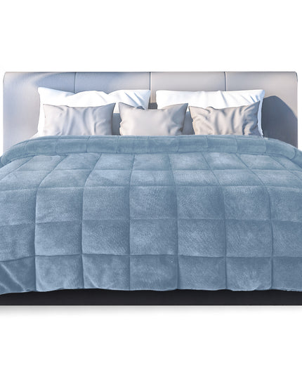 DreamZ Quilt Doona Comforter Blanket Blue King-1973193699538112512