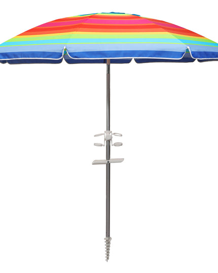 Mountview 2M Outdoor Beach Umbrellas Sand Colorful-1975420331447422976