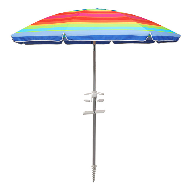 Mountview 2M Outdoor Beach Umbrellas Sand Colorful-1975420331447422976