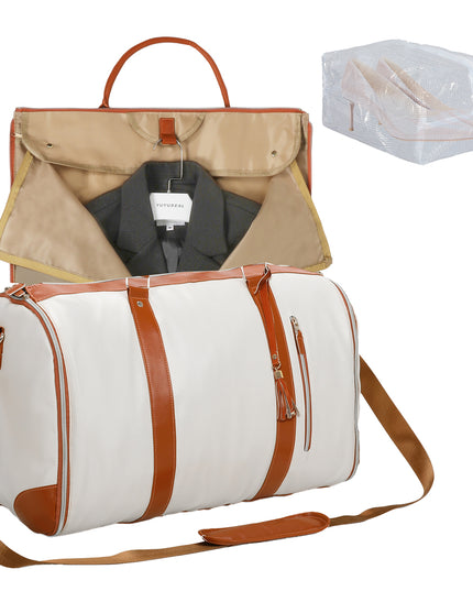 Slimbridge Garment Bags Hanging Suit Duffel Bag Beige-1975420336547696640