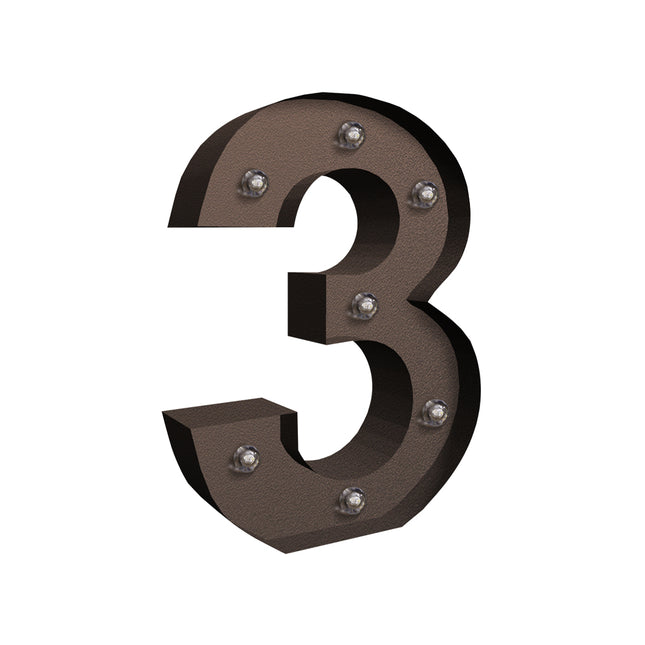 LED Metal Number Lights Free Standing-1973194202028314624