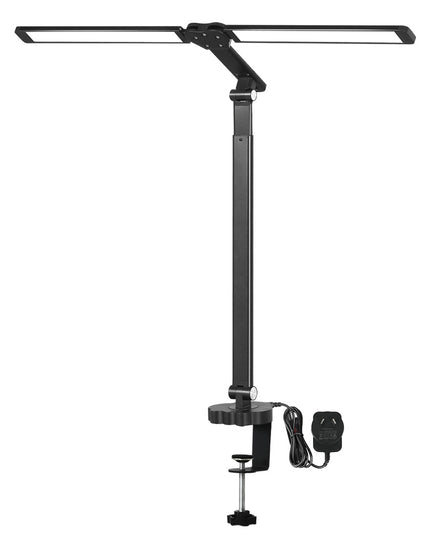 Emitto Double Head LED Desk Lamp Dimmable With Clamp-1973193534492250112