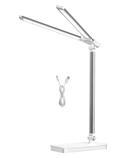 Emitto Double Head Desk Lamp LED Light Eye Caring USB-1973193534244786176