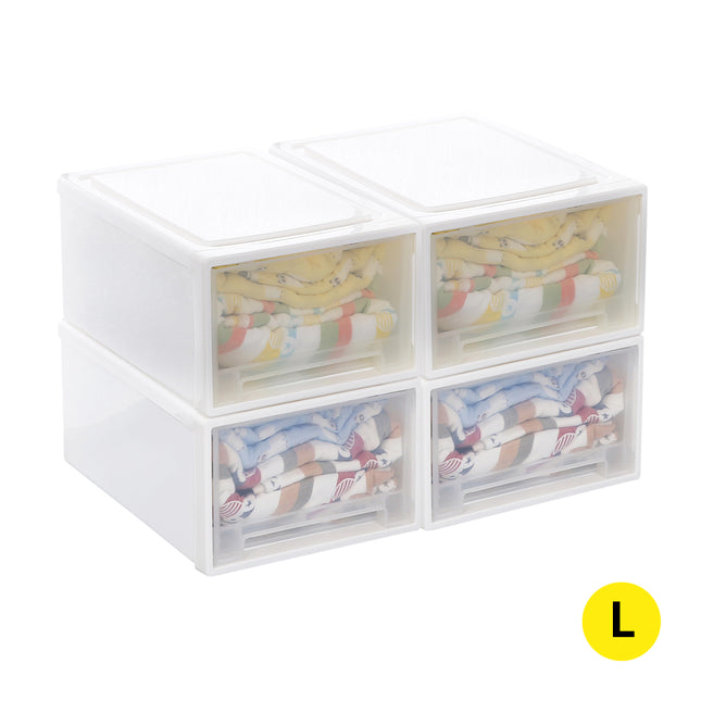 Storage Drawers Large Stackable Containers L 3PK-1973193710355222528