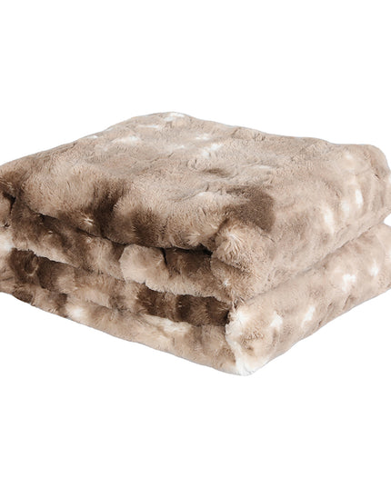 Dreamz Luxury Tie-dyed Blanket Brown 152cm x 203cm-1975420383297409024