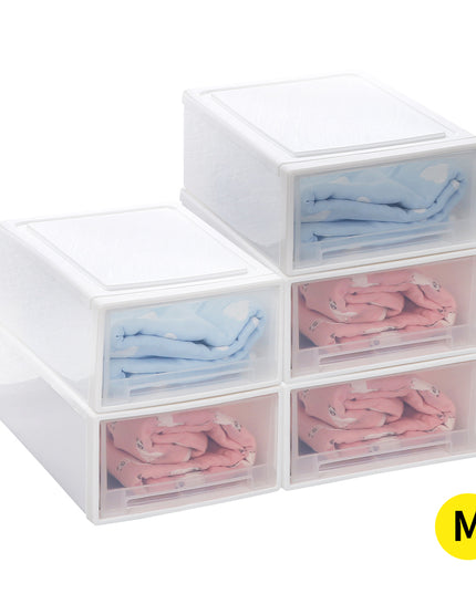 Large Storage Box Stackable Containers M 5PK Medium-1973193710925647872