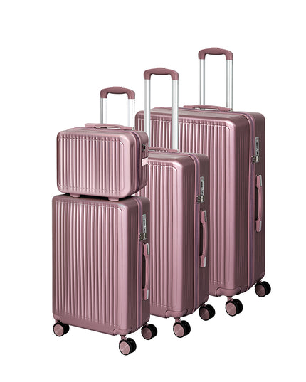 Slimbridge Luggage Suitcase Trolley Rose gold 4pc 14"+20"+24"+28"-1973193944368025600