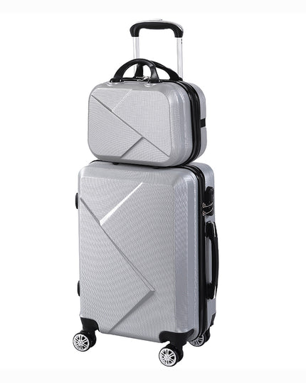Slimbridge 2pcs 20"Travel Luggage Set Grey-1975420479338582016
