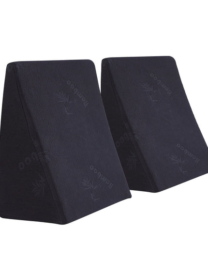 Cool Gel Memory Foam Bed Wedge Pillow Black 25+30-1973193851283836928