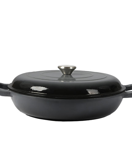 3.5L Enamel Dutch Oven Pan in Black Colour-1975420477065269248