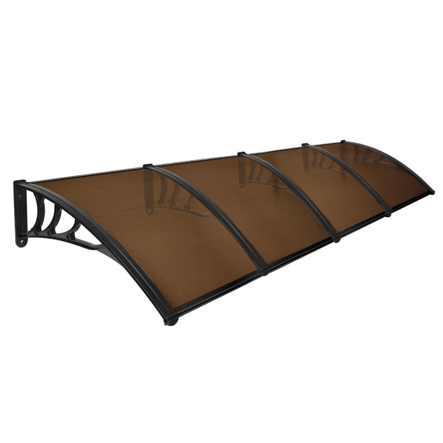 Mountview Window Door Awning Outdoor 1M X 4M Brown 1x4M-1975420432622424064