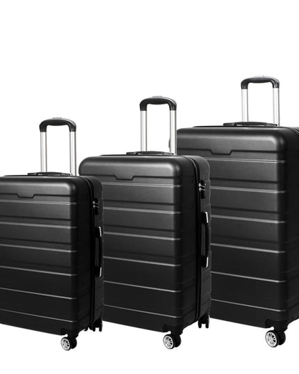 Slimbridge 3PC Luggage sets Suitcase Black-1975420481137938432
