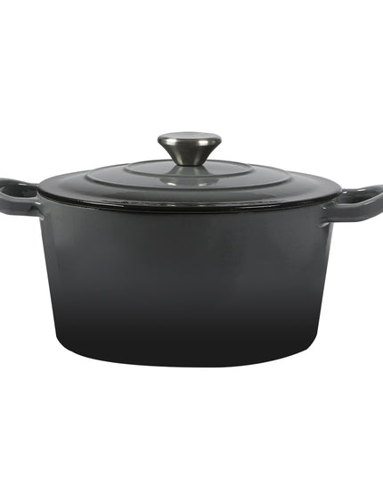 TOQUE 4L Enamel Dutch Oven Pot in Black Colour-1973193930577154048
