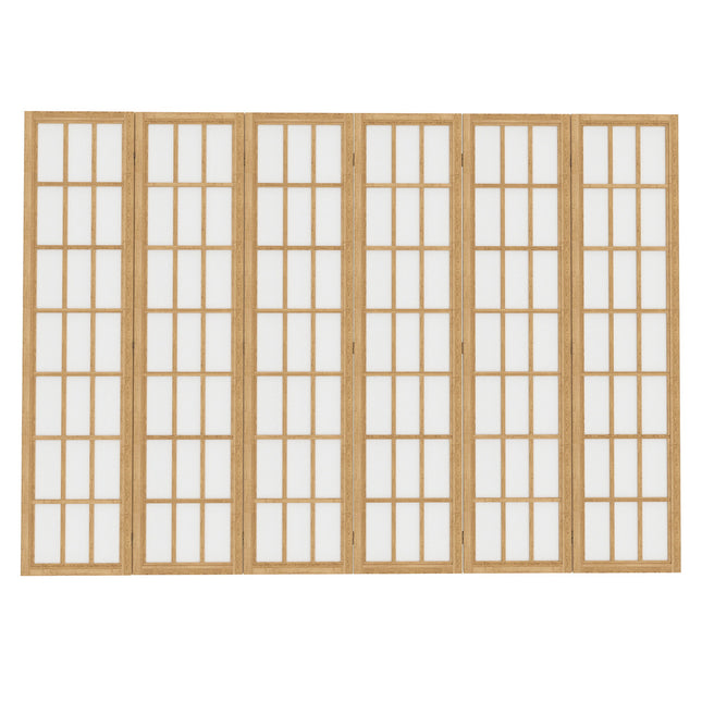 Levede 6 Panel Room Divider 170cm Freestanding Screen-1973193605787029505
