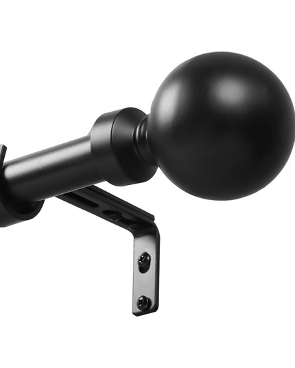 Marlow Steel Curtain Rod Quiet Rail Black-1973194068058050561