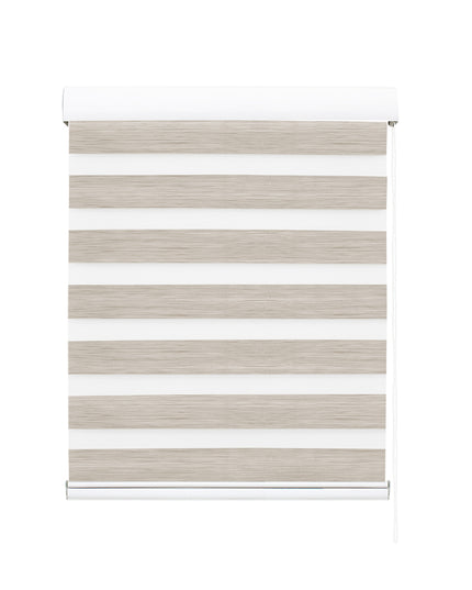 Marlow Blackout Zebra Roller Blind Curtains 90x210 Beige-1973194066401300481